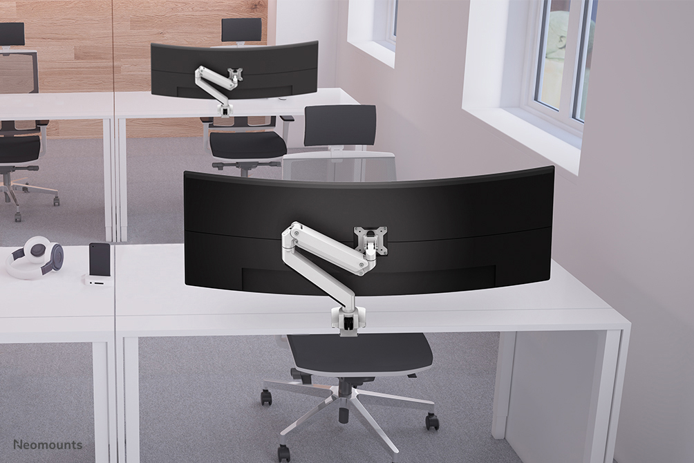 Neomounts Select monitor arm desk mount for curved screens